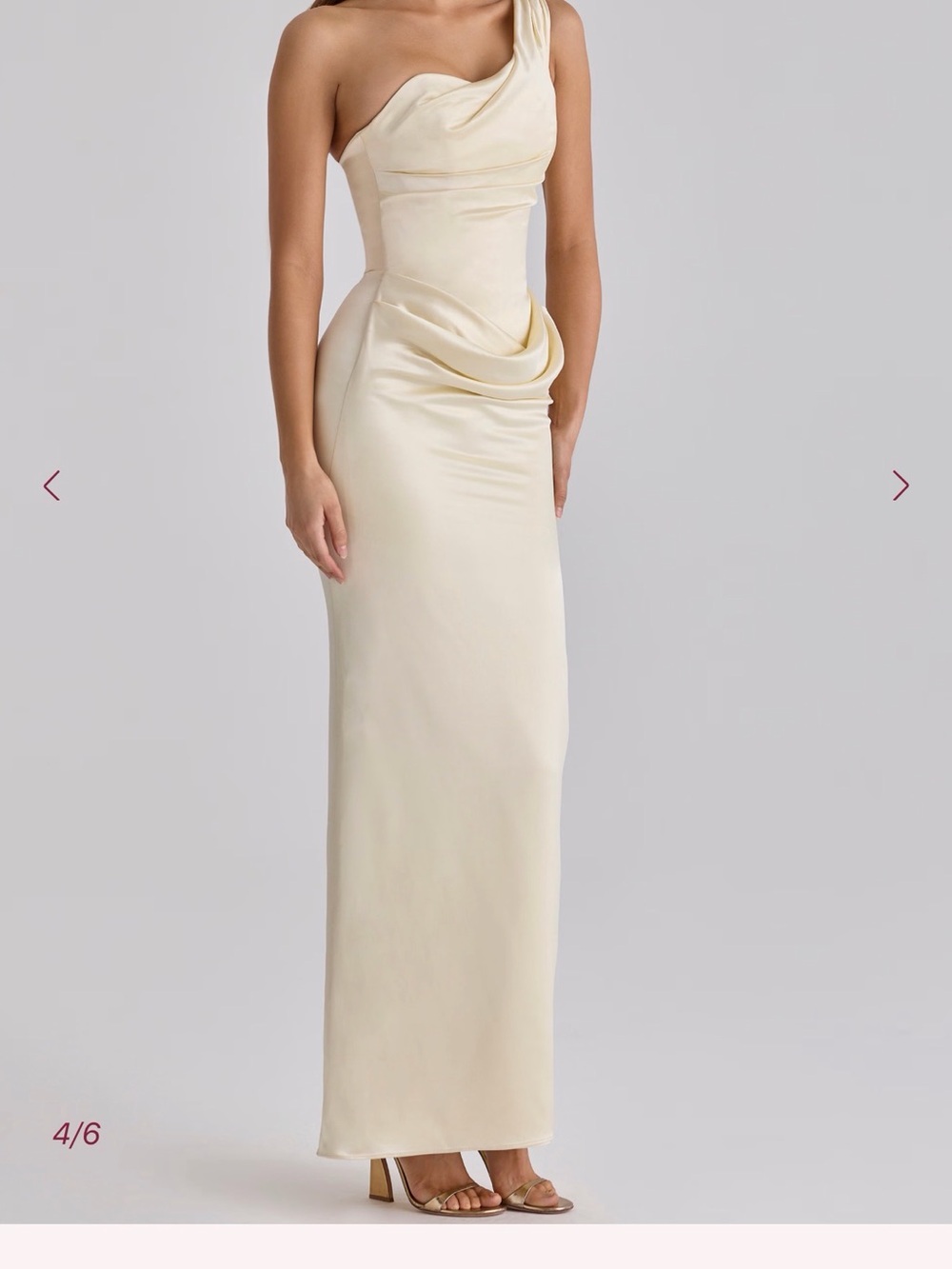 Elegant One-Shoulder Evening Gown